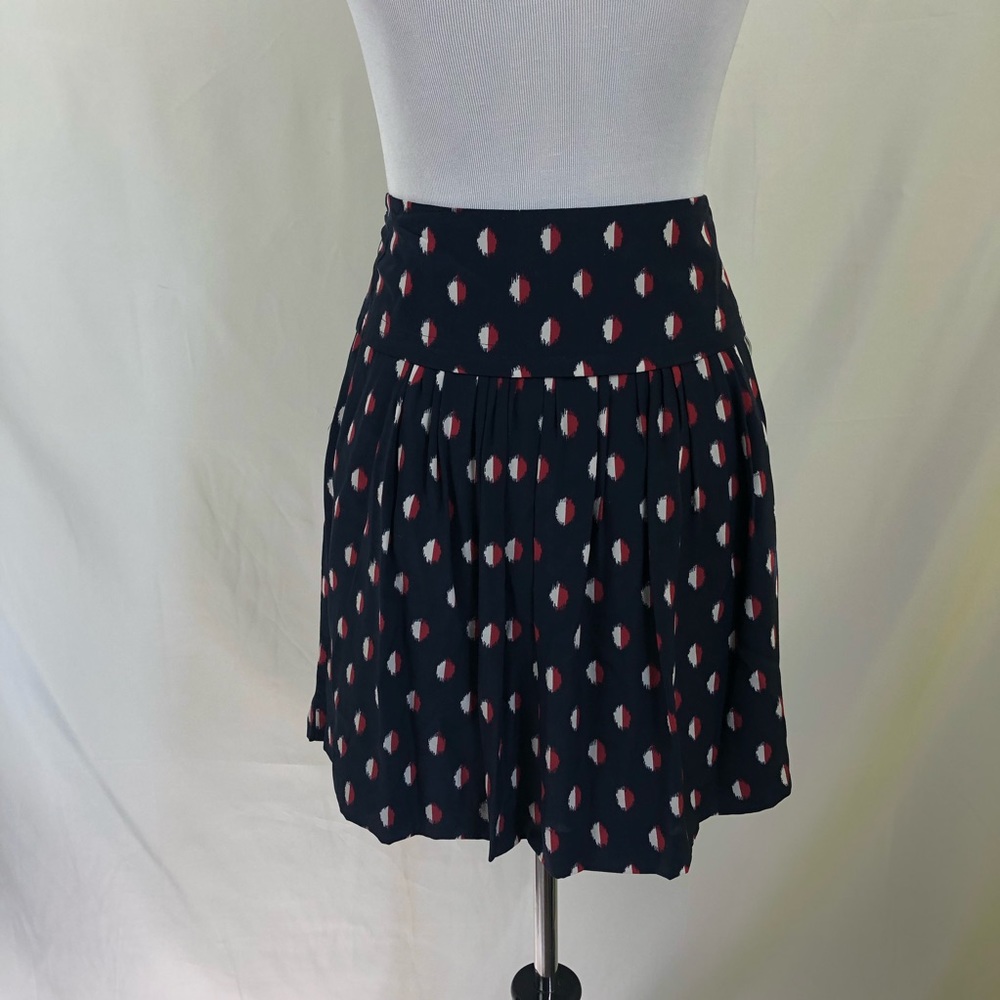 Madewell Silk skyline skirt in Ikat dot size 6 - Picture 8 of 8
